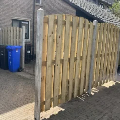 Hot Elephant Schutting vuren Timber toog 15L rvs groen geimpregneerd (180 x 180 cm) schermdikte 4,7 cm