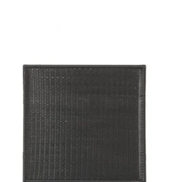 Discount Plus Danmark Schutting wicker - Trend recht zwart (115 x 110 cm)