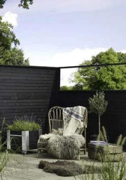 Plus Danmark Schutting zelfbouw vuren - serie Plus Plank - zwart