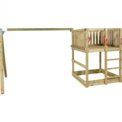 Plus Danmark Speeltoren vuren geimpregneerd - met zandbak en schommelframe