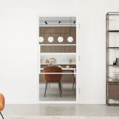 Hot HomingXL Stalen binnendeur met kozijn - Loft wit - Rechtsdraaiend - 93 x 231,5 cm