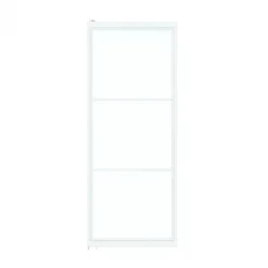 Outlet HomingXL Stalen taatsdeur - Loft wit - 3 vaks helder glas - 93 x 231,5 cm