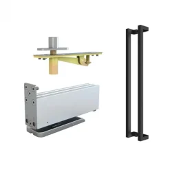 Outlet HomingXL Stalen taatsdeur - Loft wit - 3 vaks helder glas - 93 x 231,5 cm