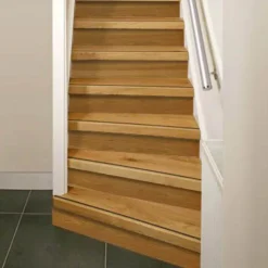 Discount Stepwood Overzettreden met neus (2 stuks) - Eikenhout 3 mm toplaag Rustiek - Incl. antislipstrip - 100 x 60 cm