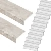 New Stepwood Traprenovatie set - rechte trap - 13 treden SPC toplaag Beton Taupe