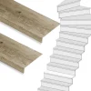 Clearance Stepwood Traprenovatie set - 1 kwart draai - 12 treden SPC toplaag Rustiek eiken