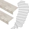 Clearance Stepwood Traprenovatie set - 2 kwart draai - 13 treden SPC toplaag Beton Taupe