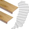 New Stepwood Traprenovatie set - 2 kwart draai - 15 treden SPC toplaag Licht eiken