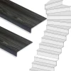 Clearance Stepwood Traprenovatie set - 1 kwart draai - 12 treden SPC toplaag Antraciet