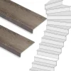 Best Stepwood Traprenovatie set - 1 kwart draai - 12 treden SPC toplaag Verweerd eiken