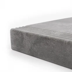 Sale Stepwood Traprenovatie set - rechte trap - 12 treden SPC toplaag Beton grijs