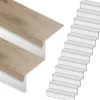 Clearance Stepwood Traprenovatie set - rechte trap - 13 treden SPC toplaag Natuur Eiken incl. witte stootborden