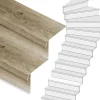 Hot Stepwood Traprenovatie set - 1 kwart draai - 12 treden SPC toplaag Rustiek eiken incl. stootborden