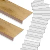 Clearance Stepwood Traprenovatie set - 1 kwart draai - 15 treden SPC toplaag Licht eiken