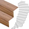 Discount Stepwood Traprenovatie set - 2 kwart draai - 16 treden SPC toplaag Bruin eiken incl. stootborden