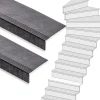 Best Stepwood Traprenovatie set - 1 kwart draai - 14 treden SPC toplaag Beton zwart