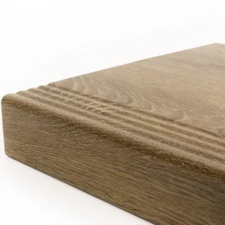 New Stepwood Traprenovatie set - 1 kwart draai - 16 treden SPC toplaag Bruin eiken incl. stootborden