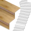 Stepwood Traprenovatie set - 1 kwart draai - 15 treden SPC toplaag Licht eiken incl. stootborden