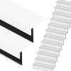 Best Stepwood Traprenovatie set - rechte trap - 15 treden SPC toplaag Wit incl. zwarte stootborden