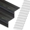 Hot Stepwood Traprenovatie set - rechte trap - 15 treden SPC toplaag Antraciet incl. stootborden
