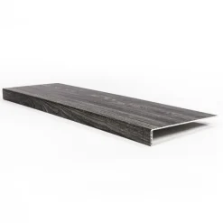 Hot Stepwood Traprenovatie set - rechte trap - 15 treden SPC toplaag Antraciet incl. stootborden