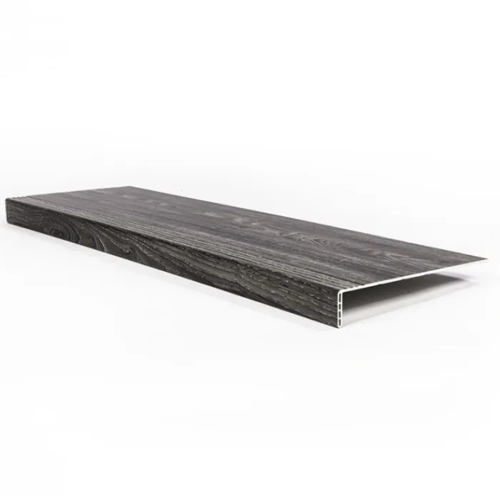 Hot Stepwood Traprenovatie set - rechte trap - 15 treden SPC toplaag Antraciet incl. stootborden