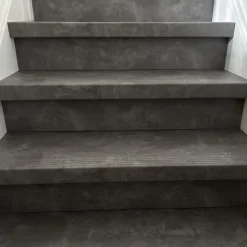 Sale Stepwood Stootbord - SPC - Beton Zwart - 130 x 20 cm