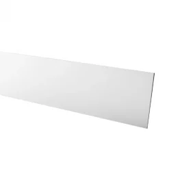 Sale Stepwood Stootbord - SPC - Wit RAL9010 - 130 x 20 cm