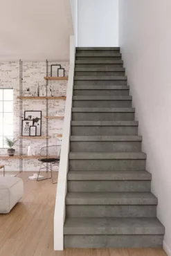 Online Maestro Steps Stootbord (3 stuks) - Laminaat - Betonlook Dark Grey Stone - 130 x 20 cm