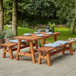 Clearance Plus Danmark Tafel vuren - Country gegrond teak 75 x 177 x 72 cm