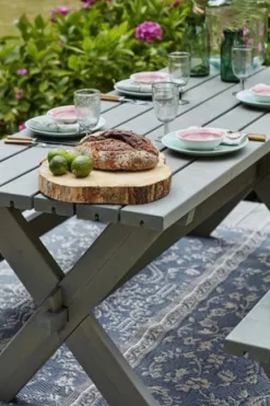 Discount Plus Danmark Tafel vuren geimpregneerd - Nostalgi grijsbruin 76 x 177 x 72 cm