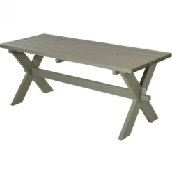 Discount Plus Danmark Tafel vuren geimpregneerd - Nostalgi grijsbruin 76 x 177 x 72 cm