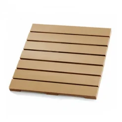 C-Wood Terrastegel composiet 50 x 50 cm teak FSC (24 mm) massief