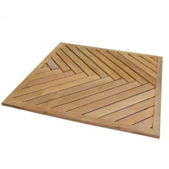 Sale Smaragd Terrastegel hardhout Bankirai - Visgraat - 100 x 100 cm (24 mm) vlak geschaafd