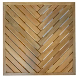 Sale Smaragd Terrastegel hardhout Bankirai - Visgraat - 100 x 100 cm (24 mm) vlak geschaafd