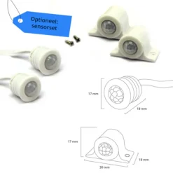 Online HomingXL Trapverlichting LED-profiel compleet 130 cm - Set tbv 15 treden - Helder wit