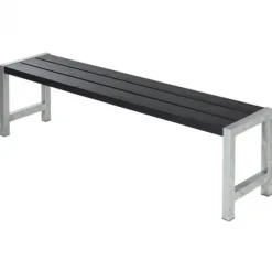 Outlet Plus Danmark Tuinbank Plankesaet - Hout & Staal - 176 x 38 x 45 cm