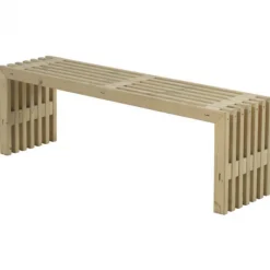 Clearance Plus Danmark Tuinbank Rustik - Dennenhout grijs gebeitst - 138 x 36 x 45 cm