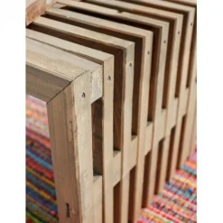 Hot Plus Danmark Tuinbank Rustik - Dennenhout grijs gebeitst - 218 x 49 x 45 cm