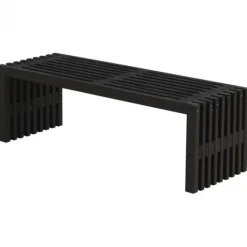 Best Plus Danmark Tuinbank Rustik - Dennenhout zwart gebeitst - 138 x 49 x 45 cm