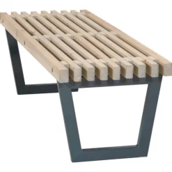 Outlet Plus Danmark Tuinbank/tafel Siesta - Dennenhout grijs gebeitst - 138 cm breed