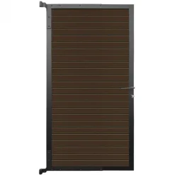 Clearance Elephant Tuindeur aluminium Dark Line Rhombus co-ex naturel dark brown - antraciet frame (90 x 180 cm)