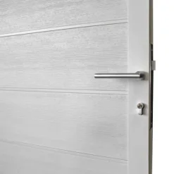 C-Wood Tuindeur aluminium wit frame Modular - composiet wit (90 x 180 cm)