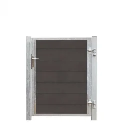 Sale Plus Danmark Tuindeur composiet Futura antraciet in stalen frame rechts (115 x 127 cm)