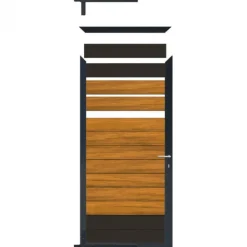 Clearance Elephant Tuindeur composiet Mix & Match frame antraciet aluminium (90 x 180 cm)