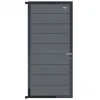 Online Elephant Tuindeur composiet Modular rock grey met antraciet aluminium frame compleet (90 x 195 cm)