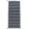 Discount Elephant Tuindeur composiet Modular rock grey met blank aluminium frame compleet (90 x 195 cm)