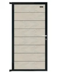 Elephant Tuindeur composiet Modular bicolor betongrijs met antraciet alu frame compleet (90 x 200 cm)