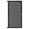Best Elephant Tuindeur composiet Modular co-ex rock grey met antraciet alu frame compleet (90 x 180 cm)
