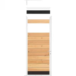 Discount C-Wood Tuindeur frame aluminium Mix & Match - wit (90 x 200 cm) inclusief beslag